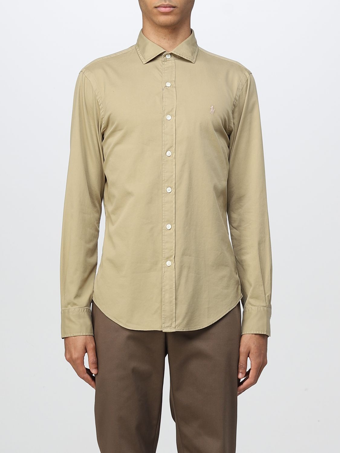 Shirt Men color Camel