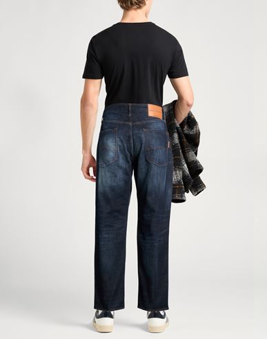 Man Jeans Blue Size 31 Cotton, Elastane