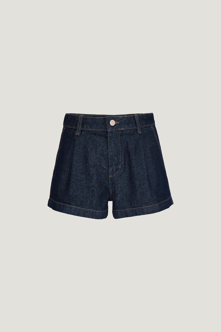 Eliana High Rise Jean Shorts - Blue - Women Clothing