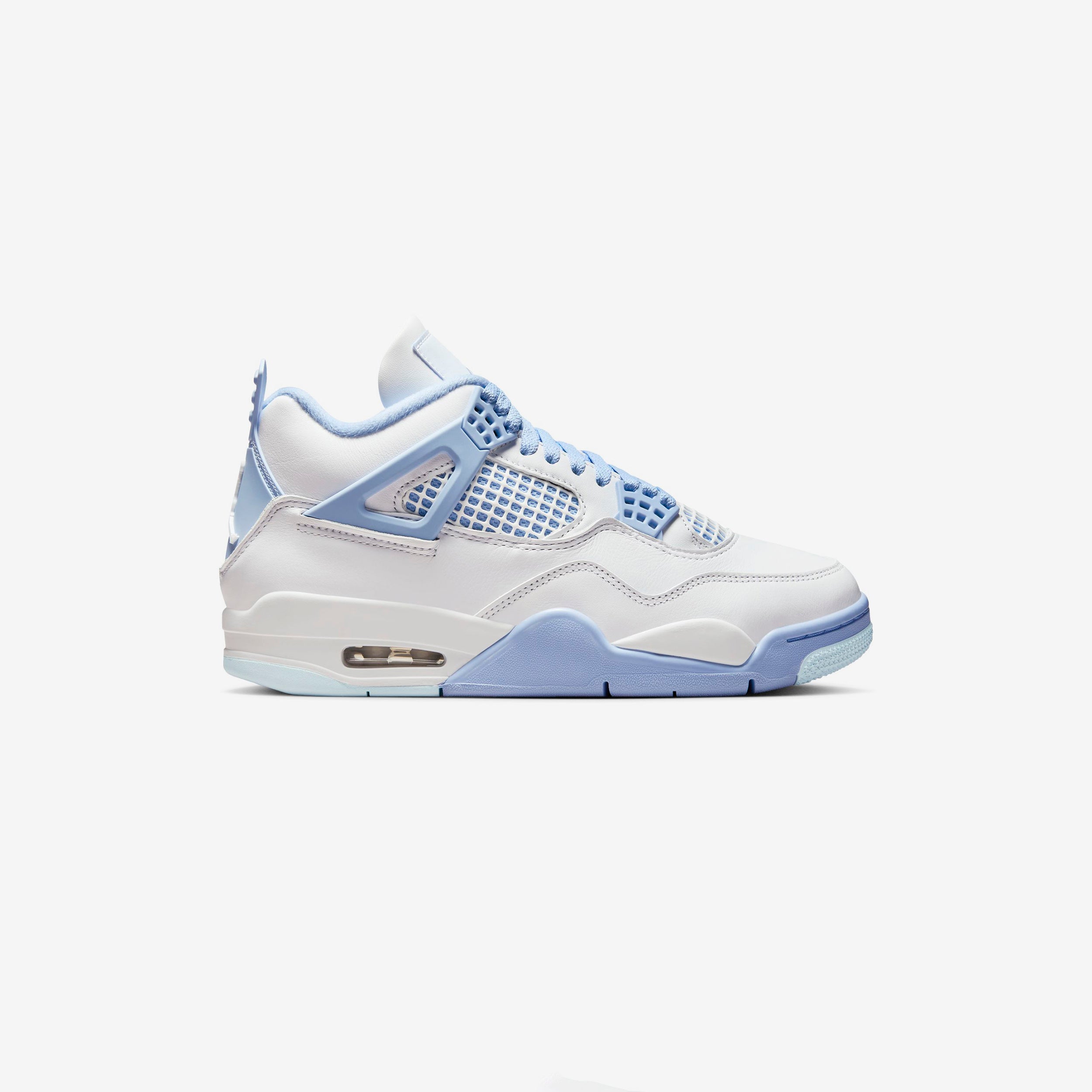 Jordan Women's Air Jordan 4 Retro - WHITE/ALUMINUM-BLUE TINT-OIL GREEN - unisex