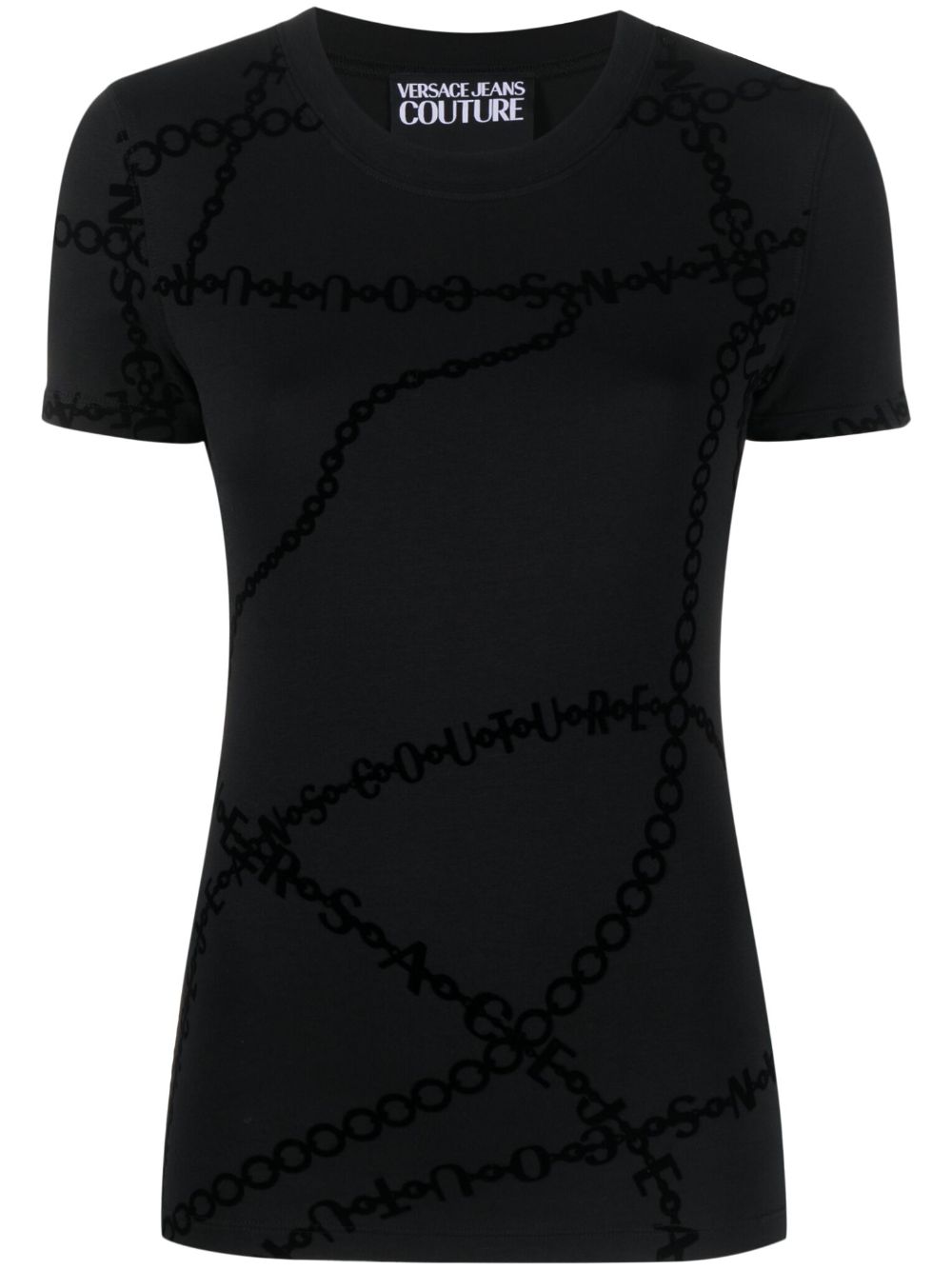 Graphic-print crew-neck T-shirt - Black