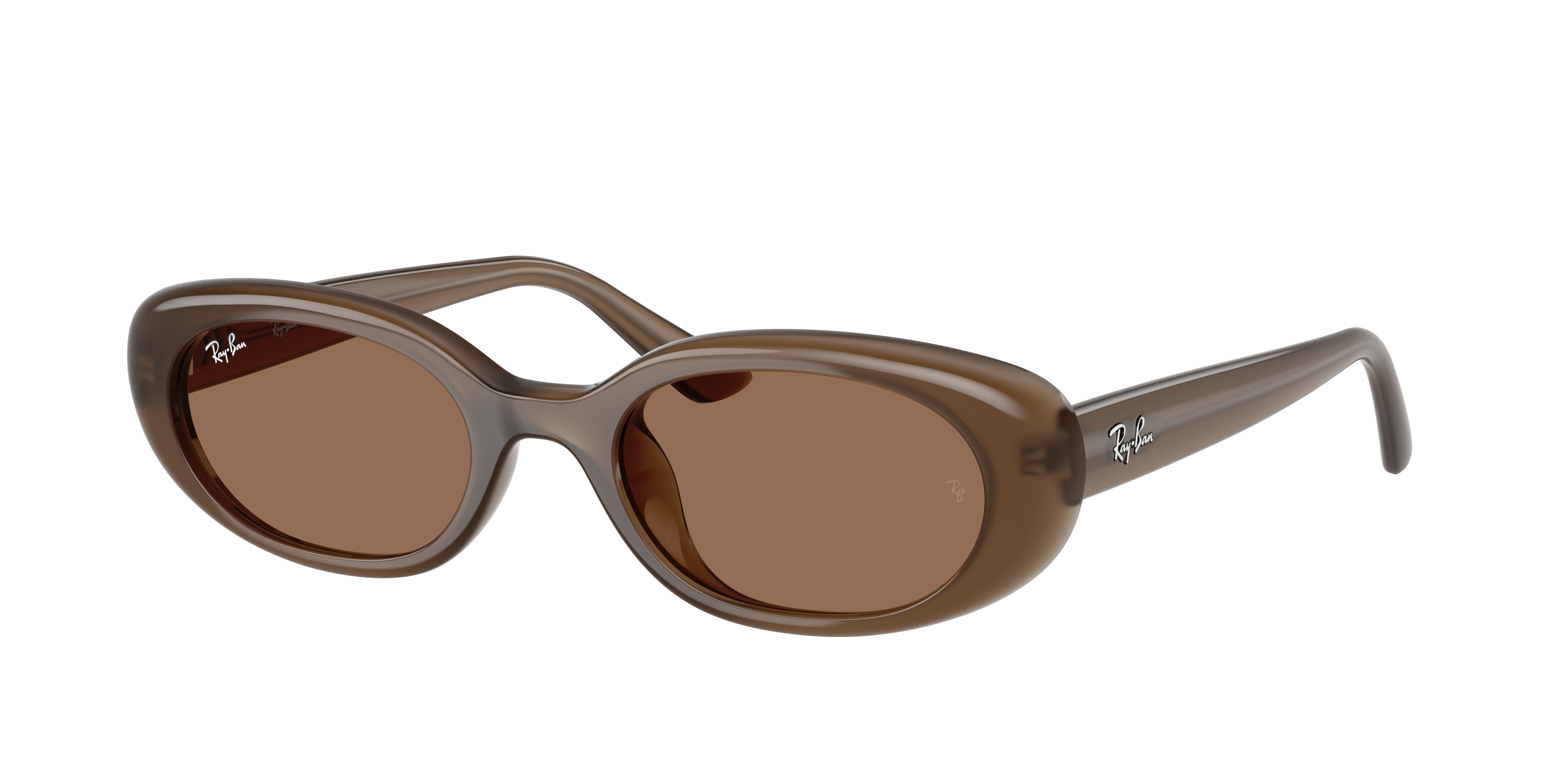 Ray-Ban Unisex Sunglass RB4441D Bio-Based -  Frame color: Opal Brown, Lens color: Dark Brown