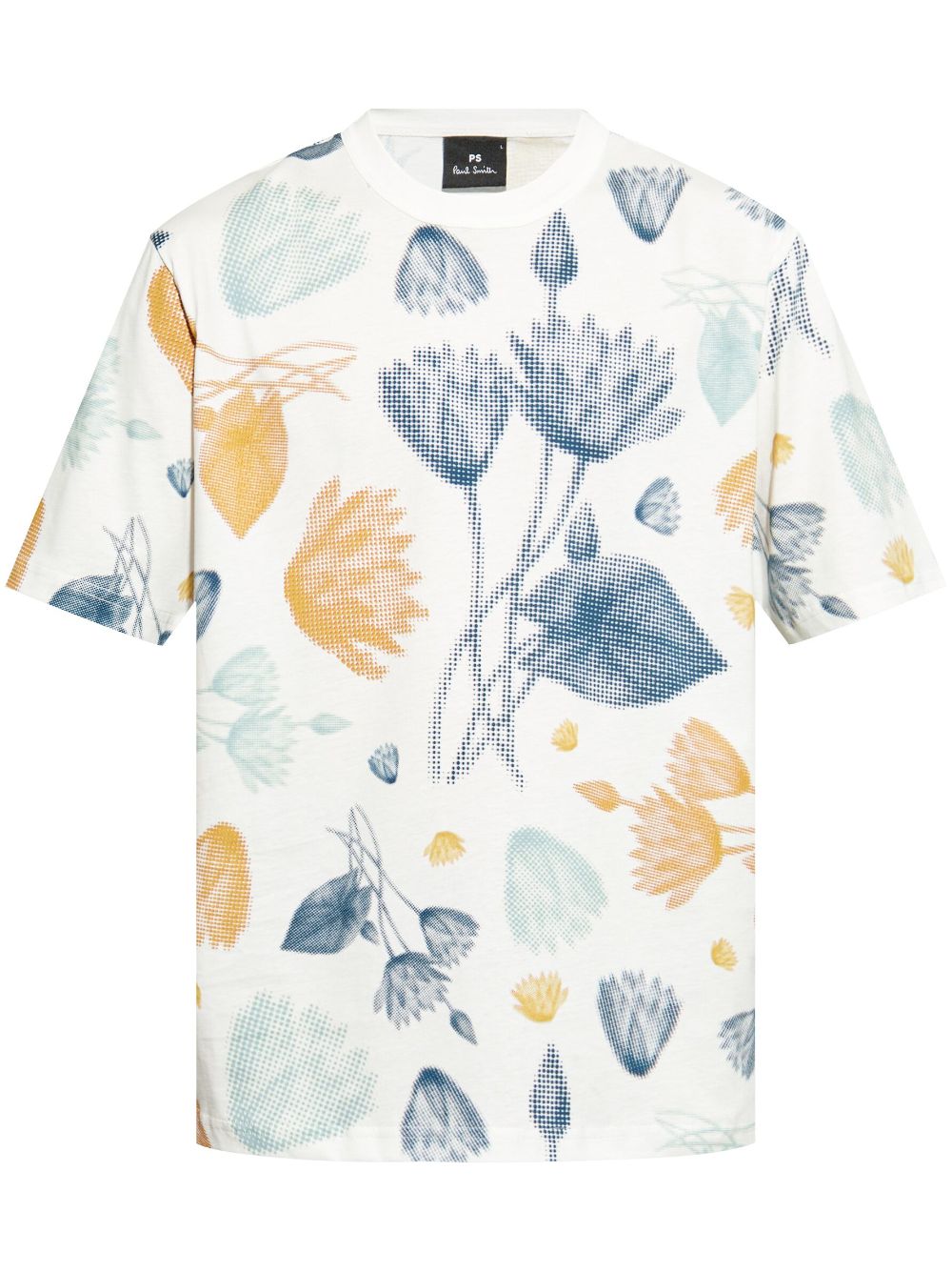 Half Tone Floral T-shirt - White