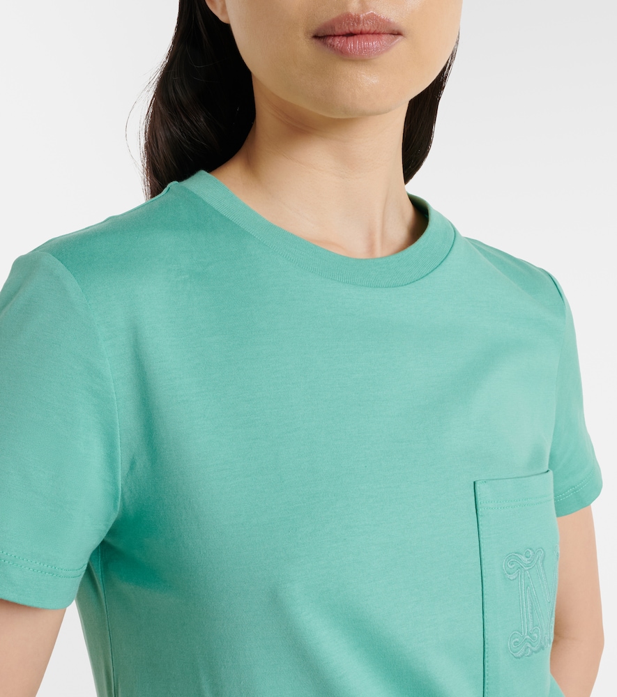Papaia embroidered cotton jersey T-shirt