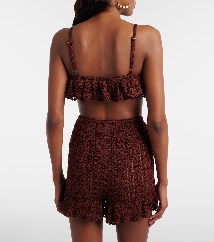 Crochet cotton bra top