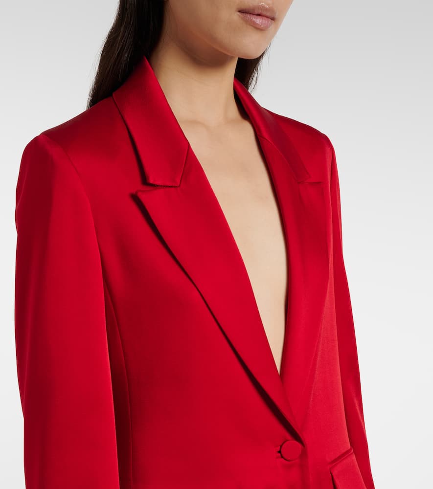 Satin crêpe blazer