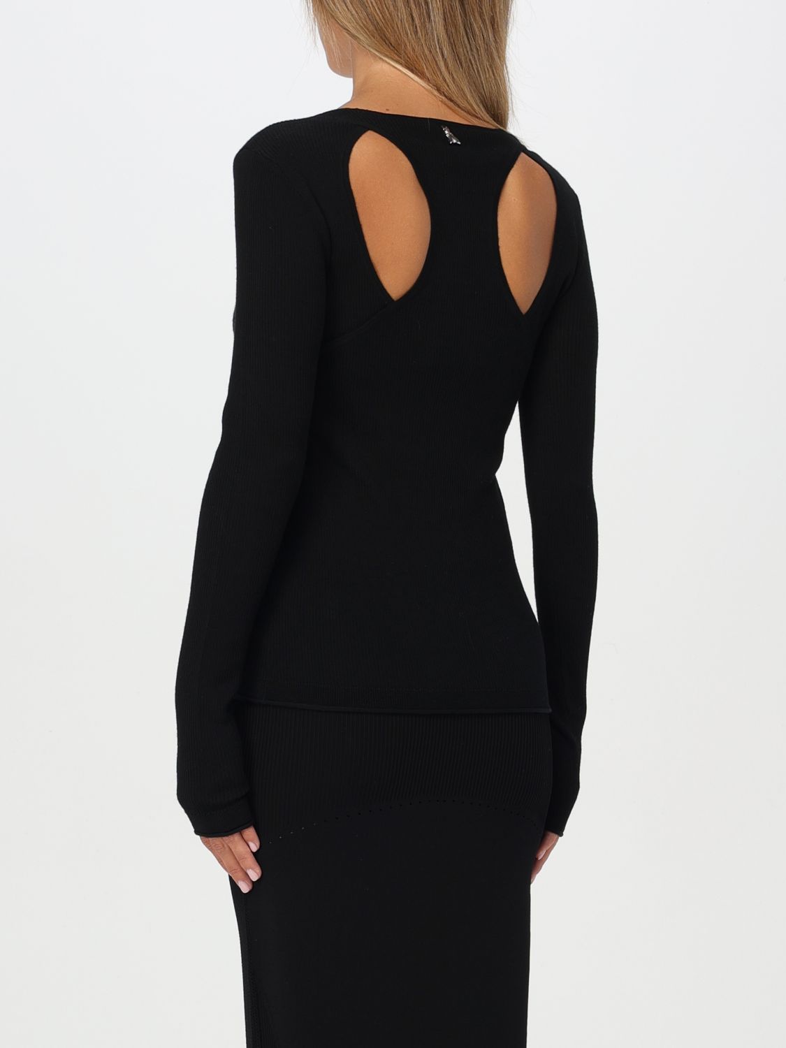 Cut-out sweater - Black