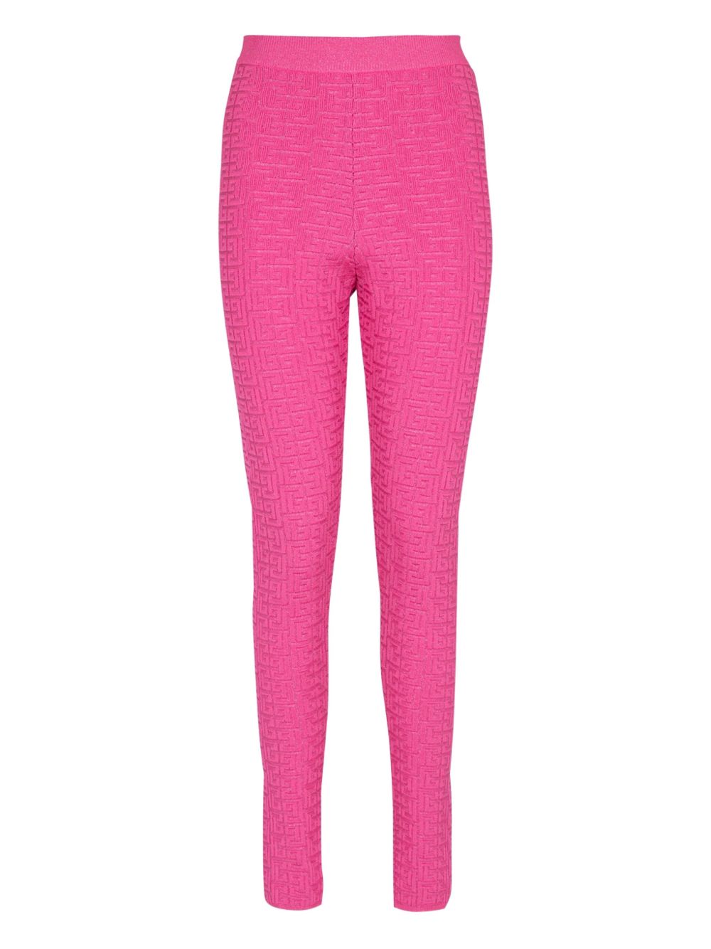 Monogram-pattern leggings - Pink
