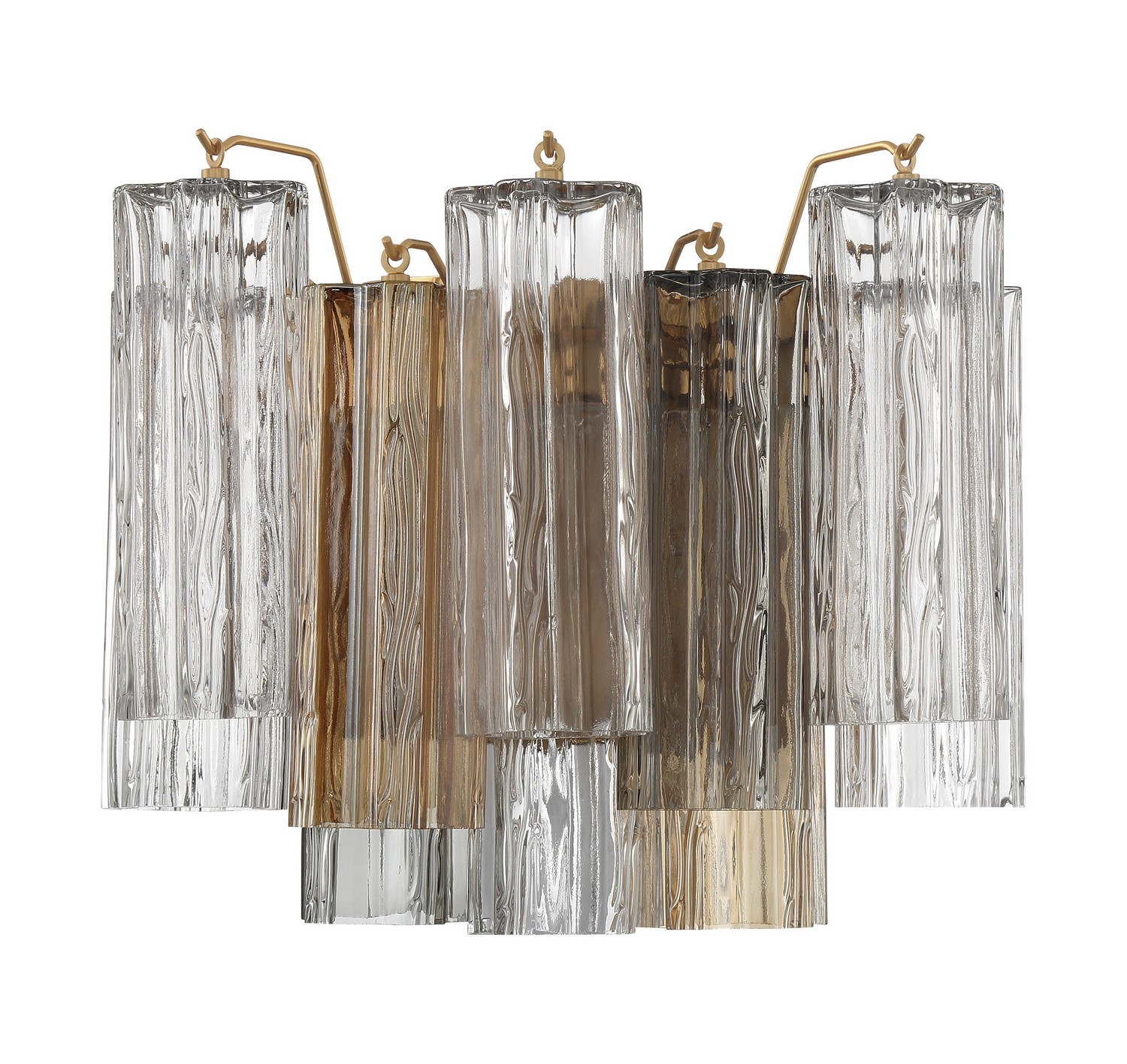 Addis 2-Light Wall Mount in Aged Bra