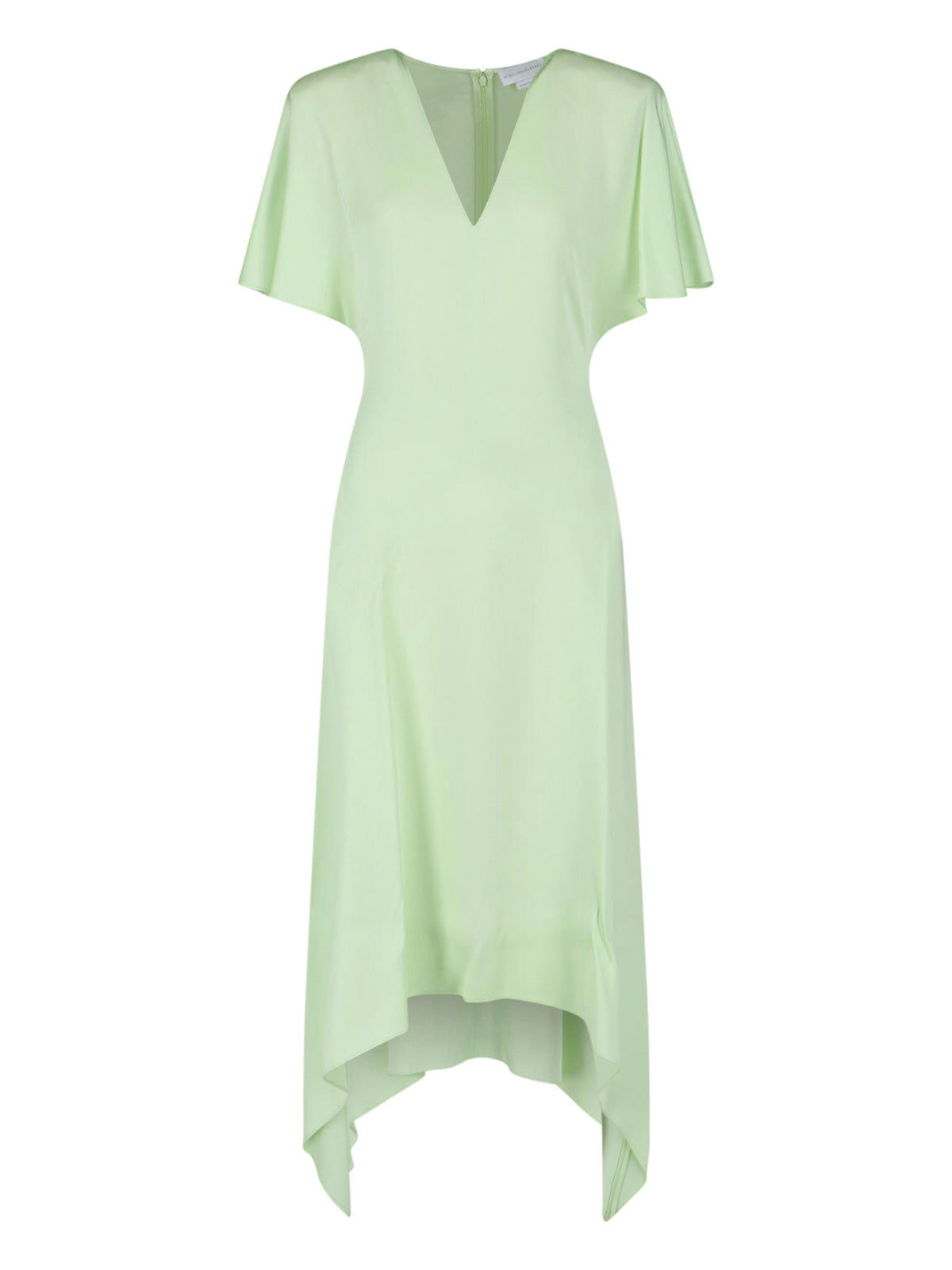 Satin-Blend Midi Dress