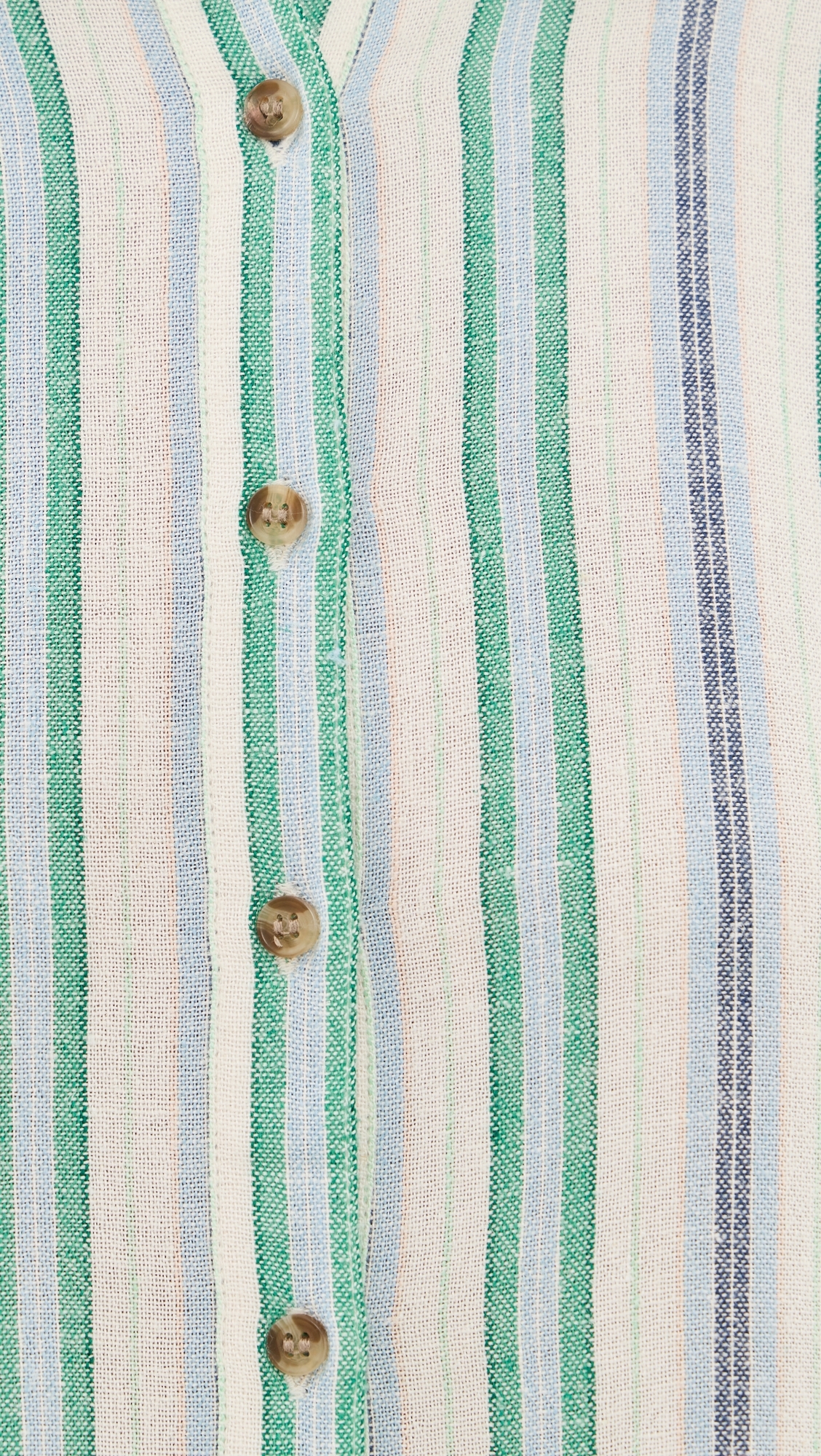 Bowie Shirt Blue Moss Stripe