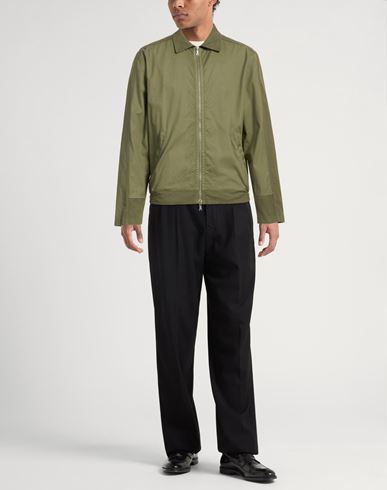 Man Jacket Military green Size M Cotton, Elastane