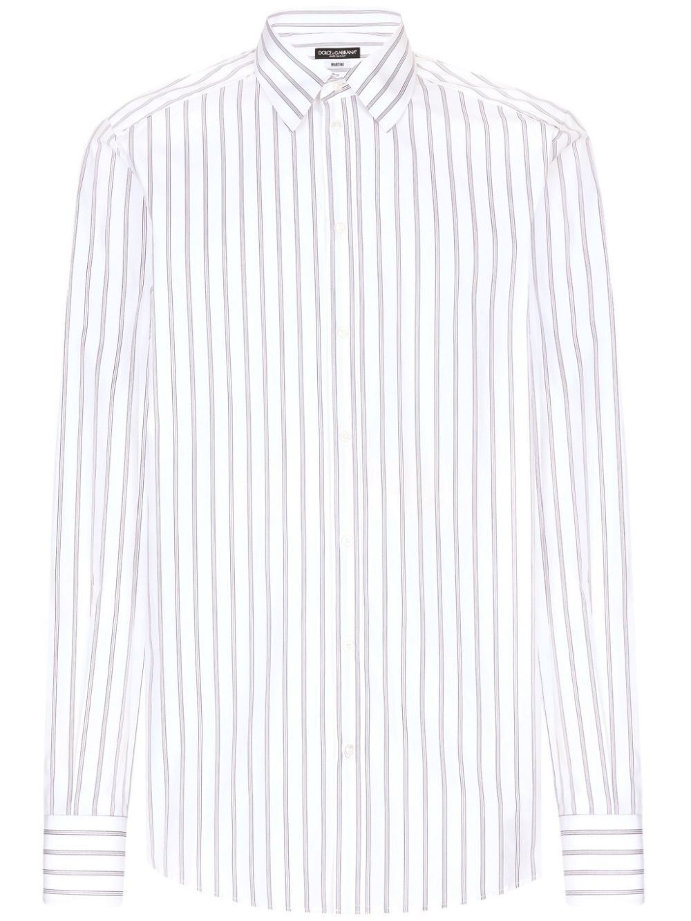 Striped cotton shirt - Black