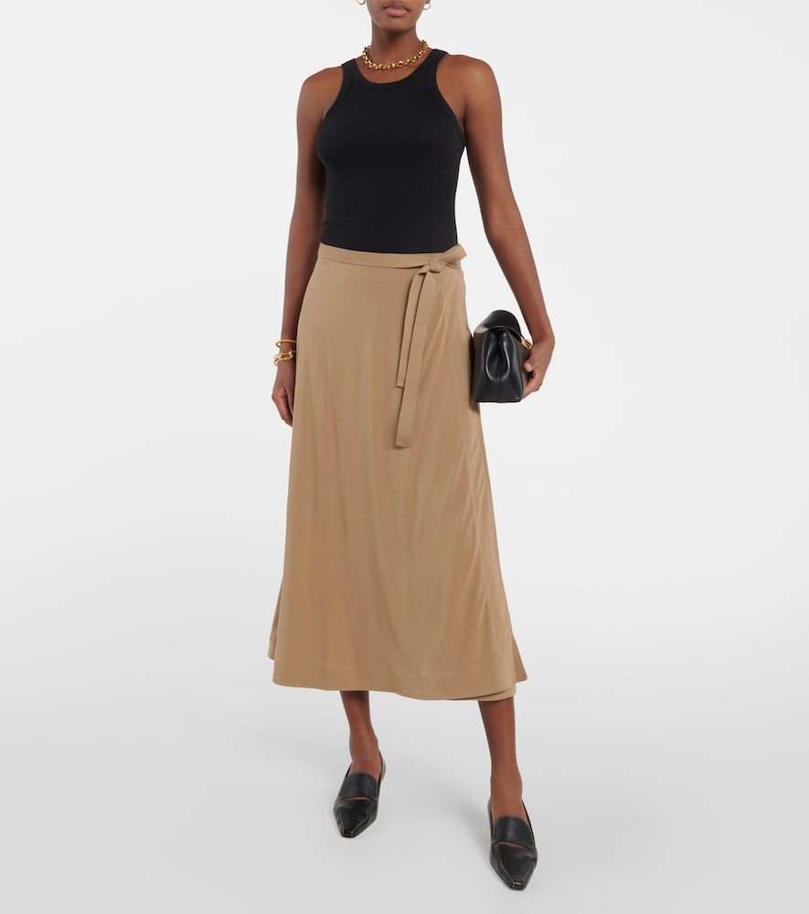 Jersey wrap skirt