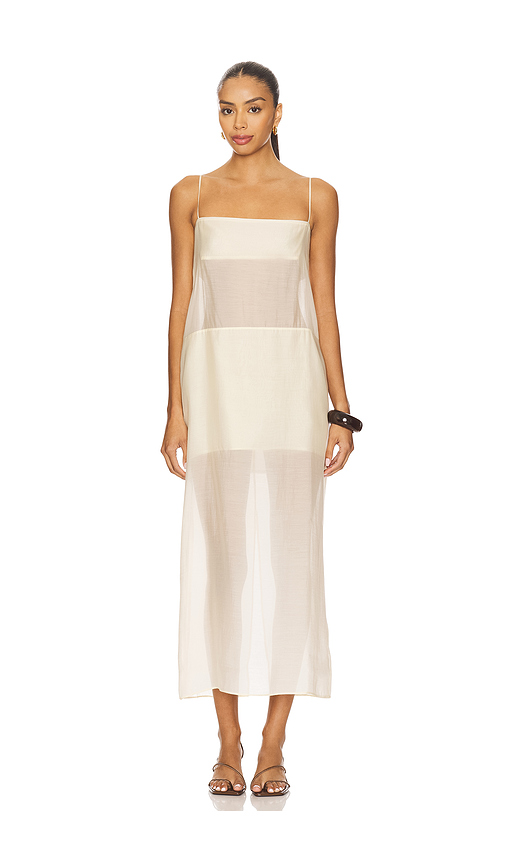 EAVES Ettore Maxi Dress in Yellow. XL. Also in