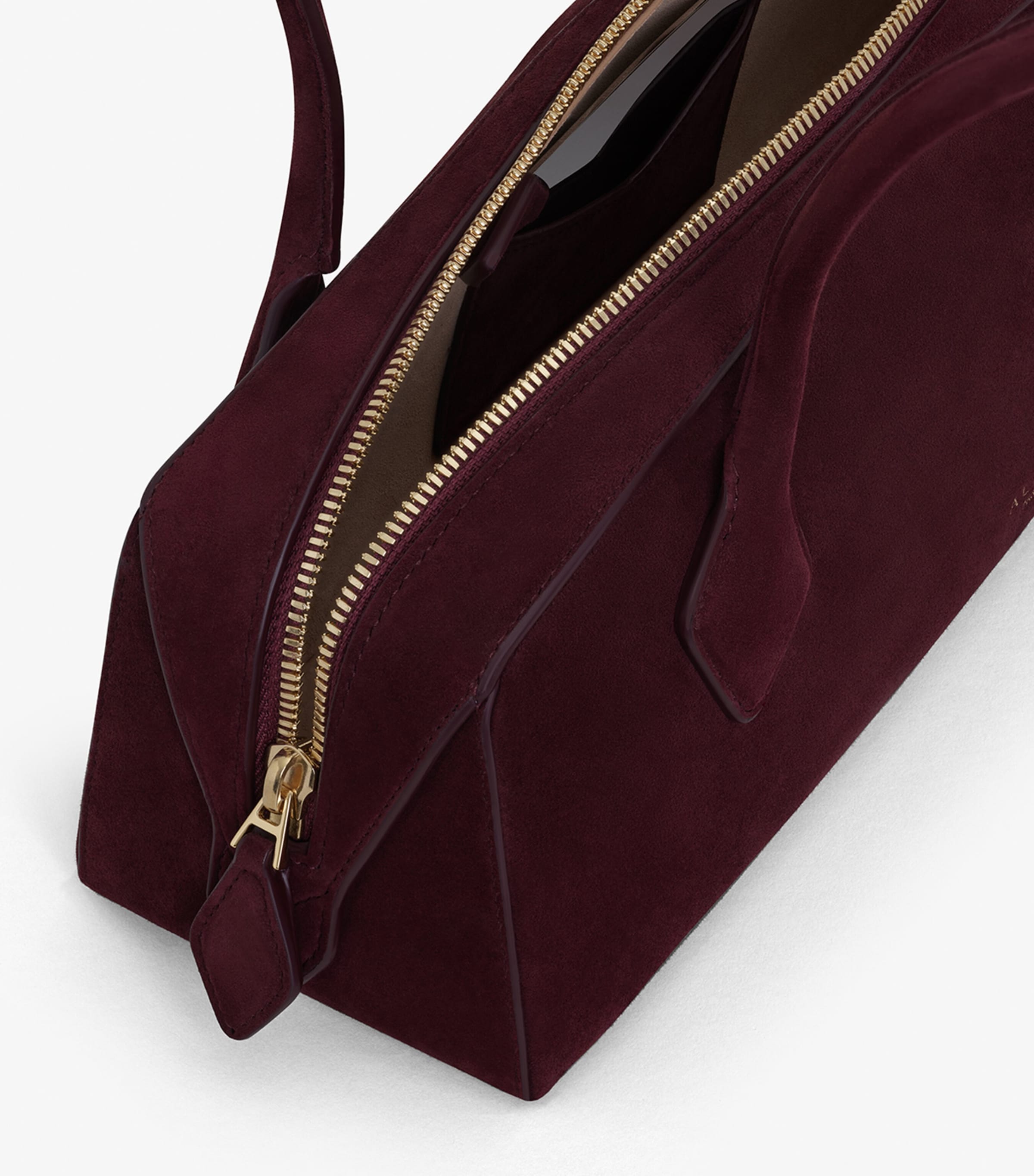 Medium Suede Le Teckel Shoulder Bag