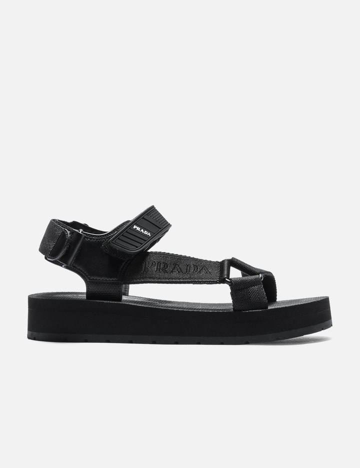 Logo Strap Platform Sandals