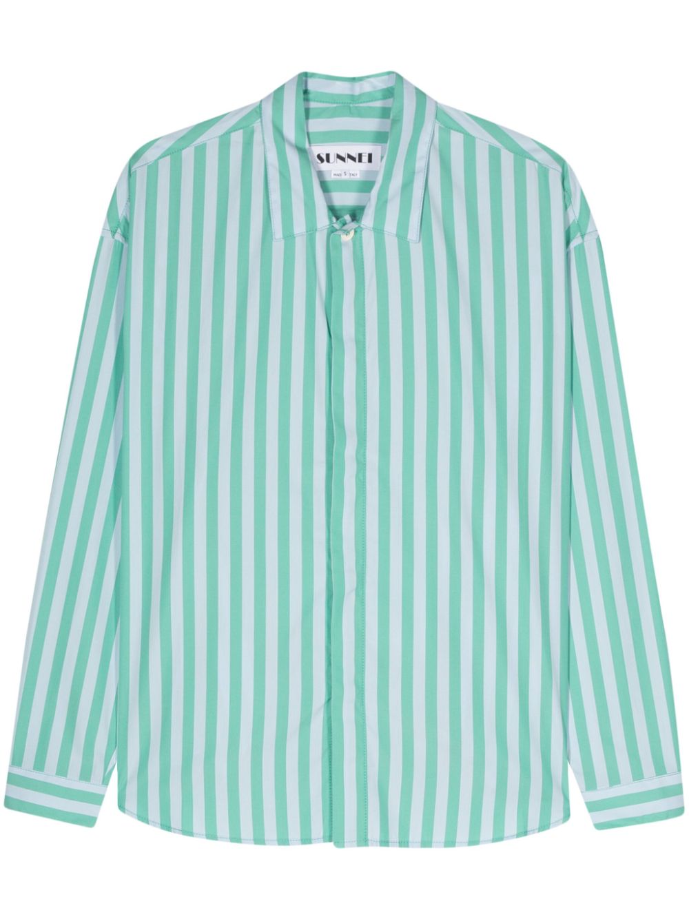 Striped cotton shirt - Blue