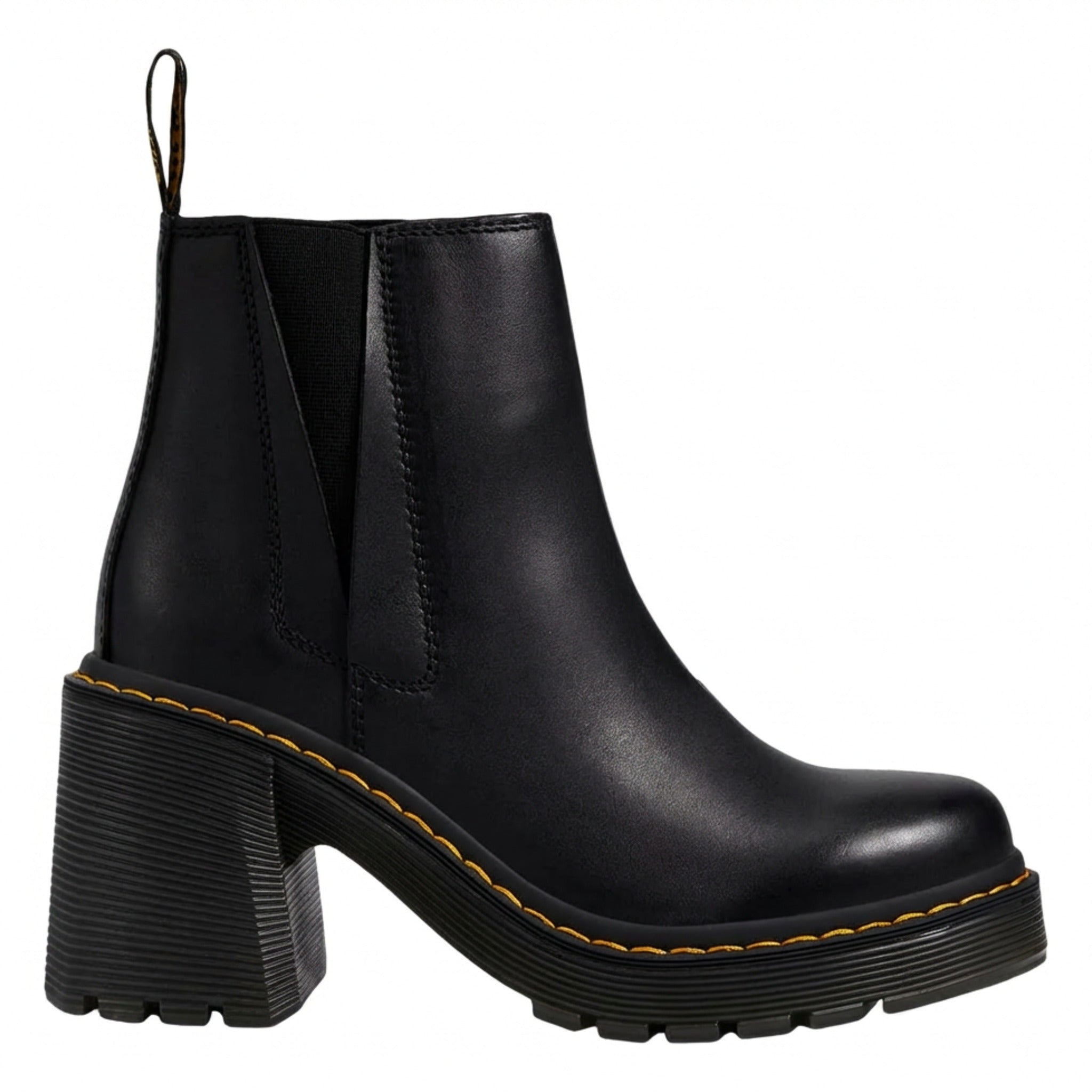 Spence Leather Flared Heel Chelsea Boots