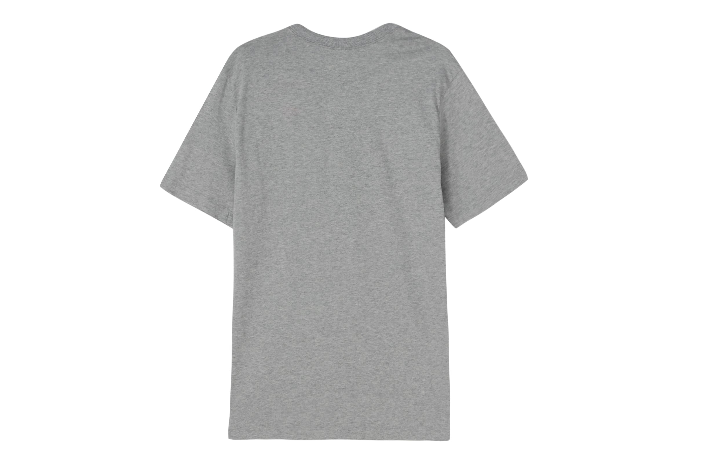 Sportswear Alphabet Logo Printing Round Neck Short Sleeve Gray