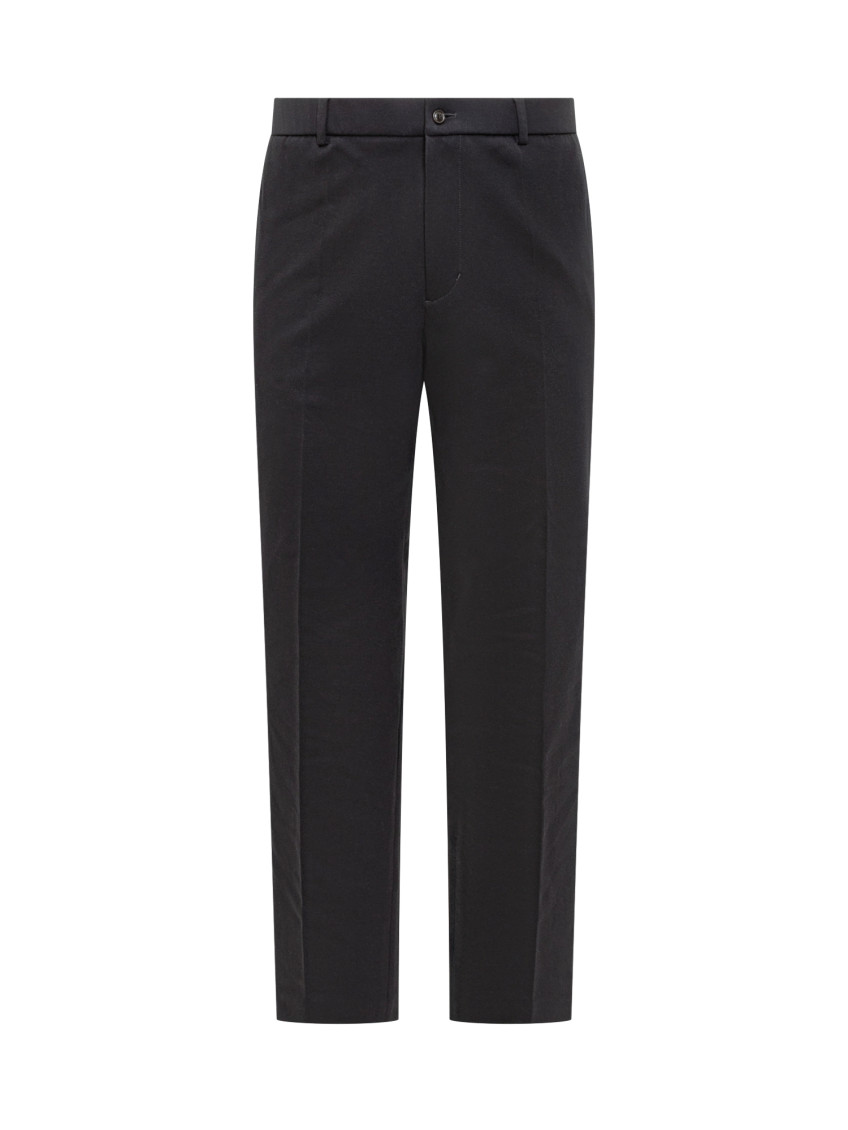 Blue Tailored Flat Front Pants