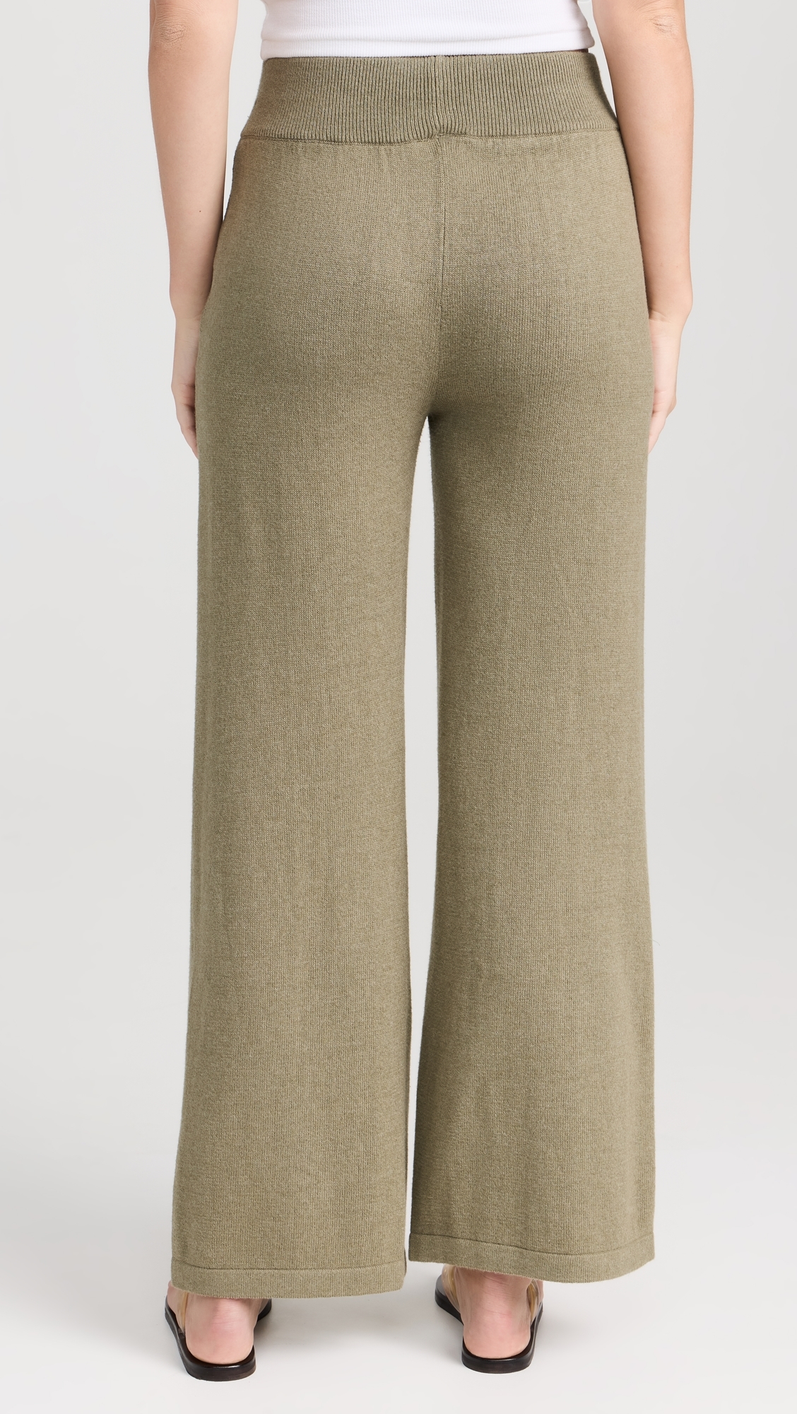 Recycled Sweater Pants Moss