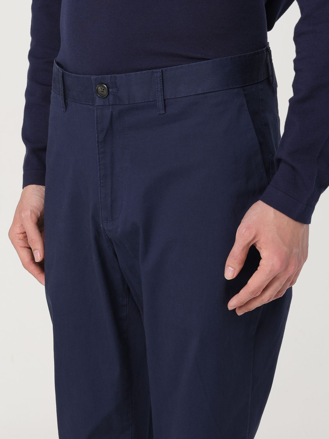 Pants Men color Blue