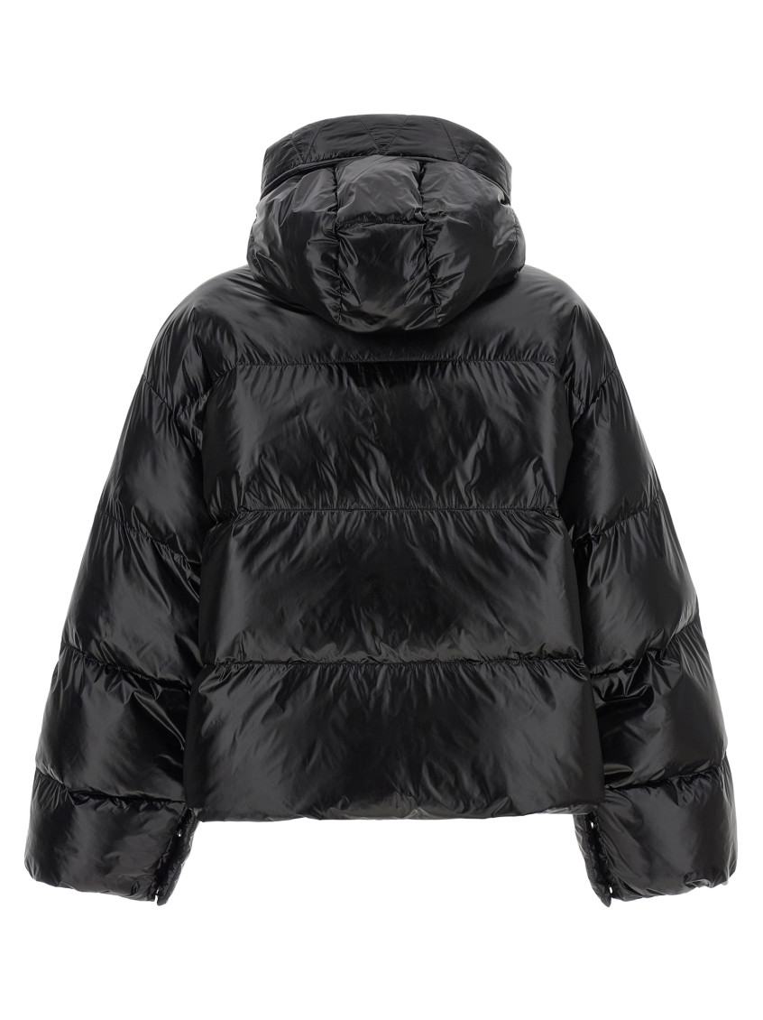 Pinko - impasto hooded down jacket quilted texture