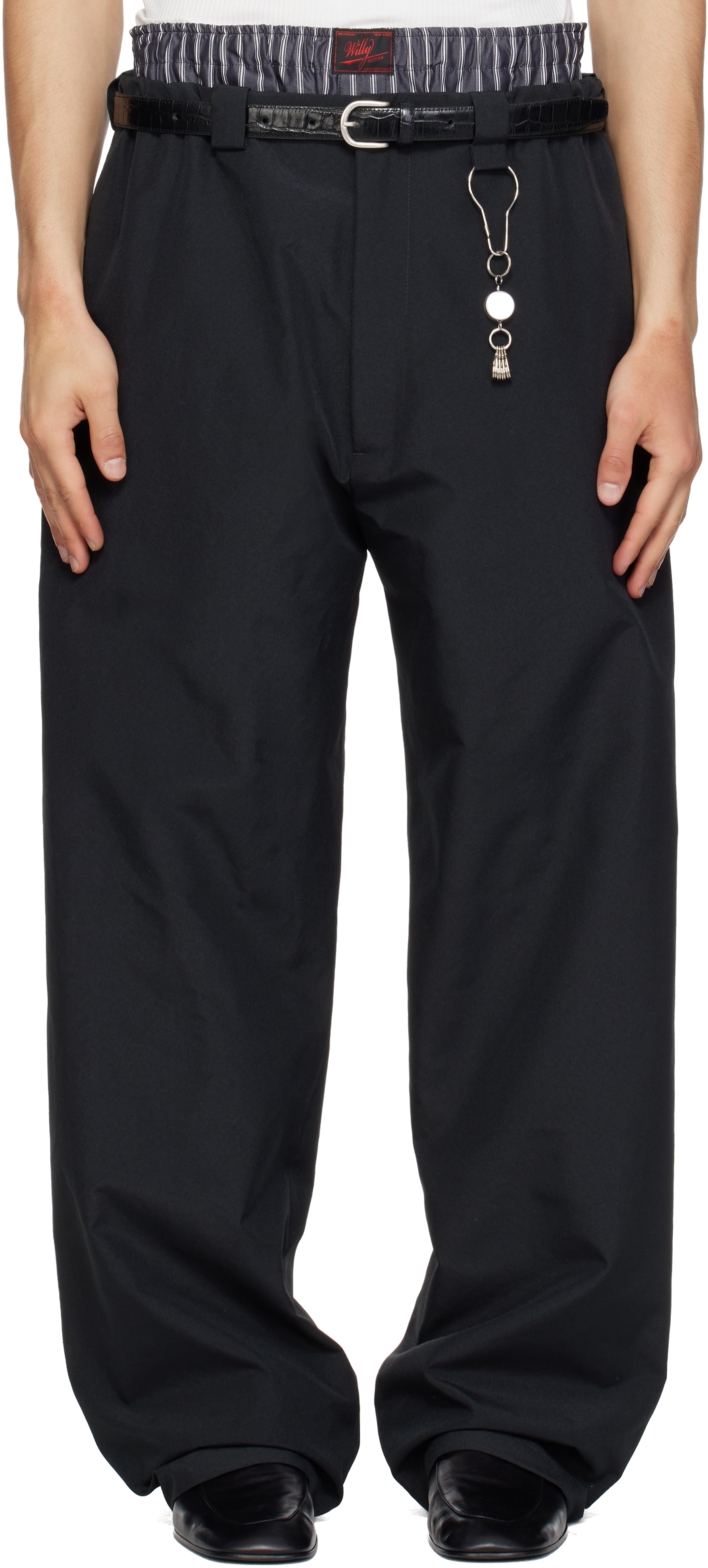 Black Toluca Trousers