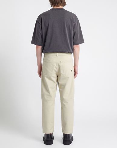 Man Pants Sage green Size 30 Polyamide, Cotton
