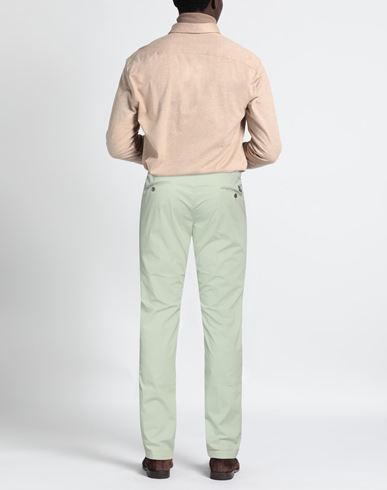 Mason's Man Pants Light green Size 38 Cotton, Elastane