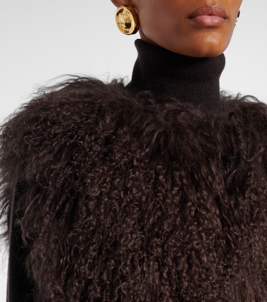 Shearling vest