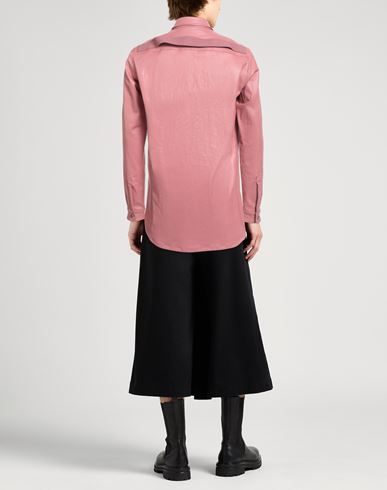 Man Shirt Pink Size 40 Cotton, Elastane