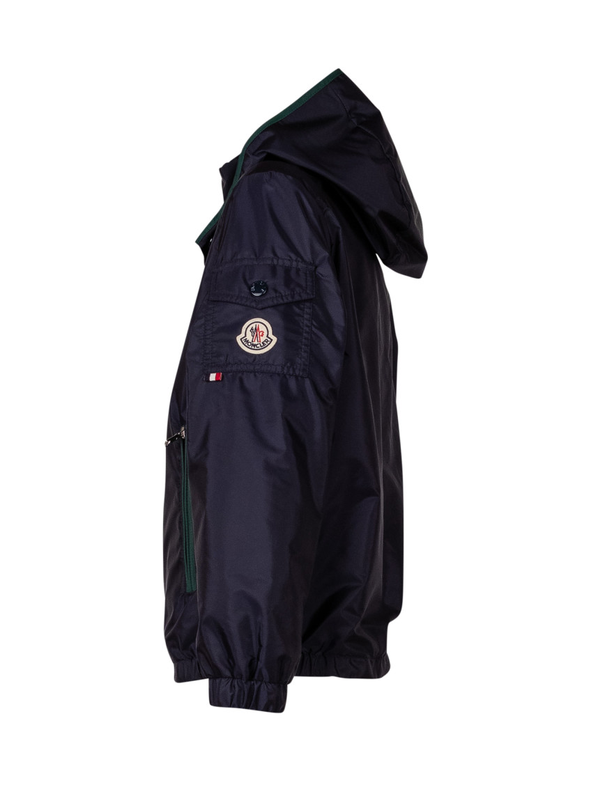 Kids Blue Solid Jacket