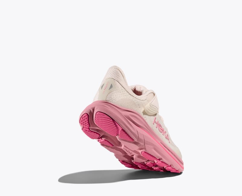 HOKA Clifton 10 Shoes in Rose Cream/Dried Rose