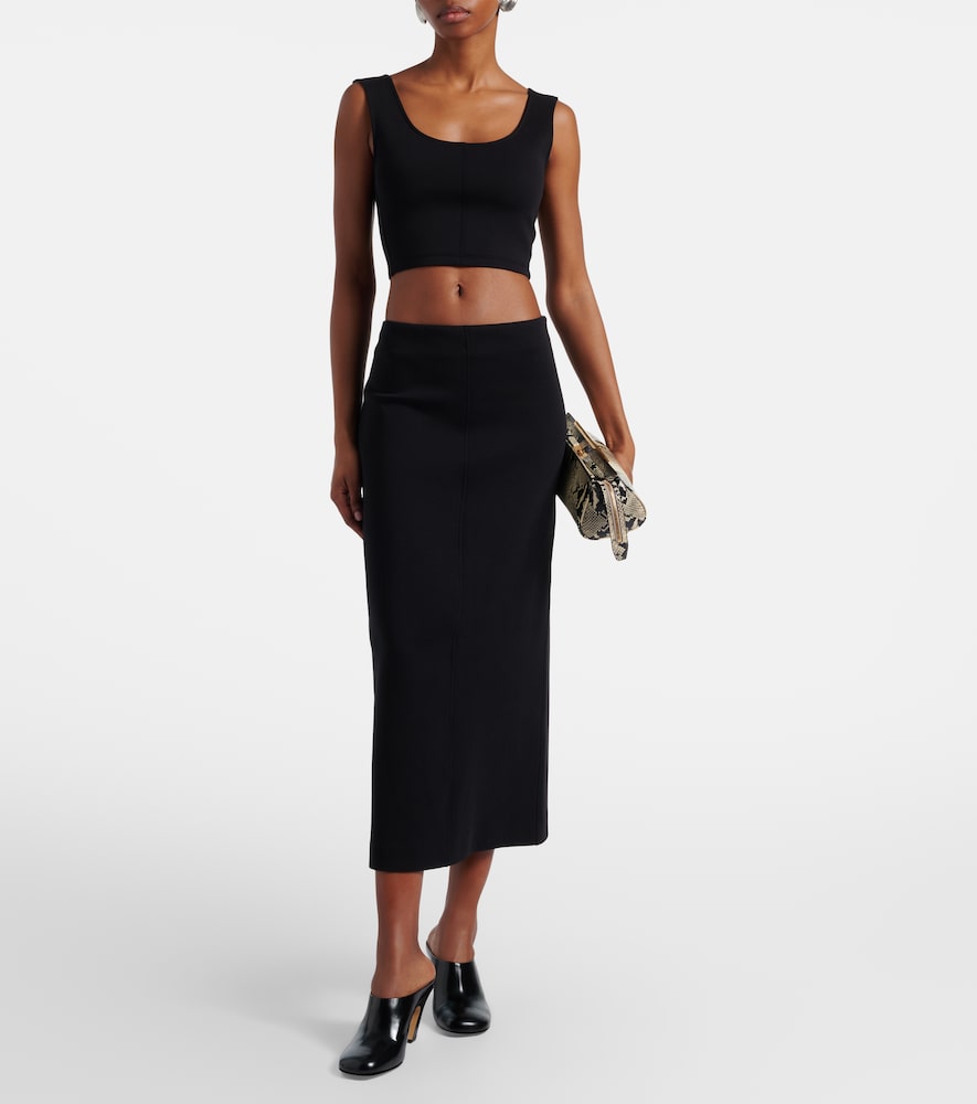 Dire cotton-blend crop top