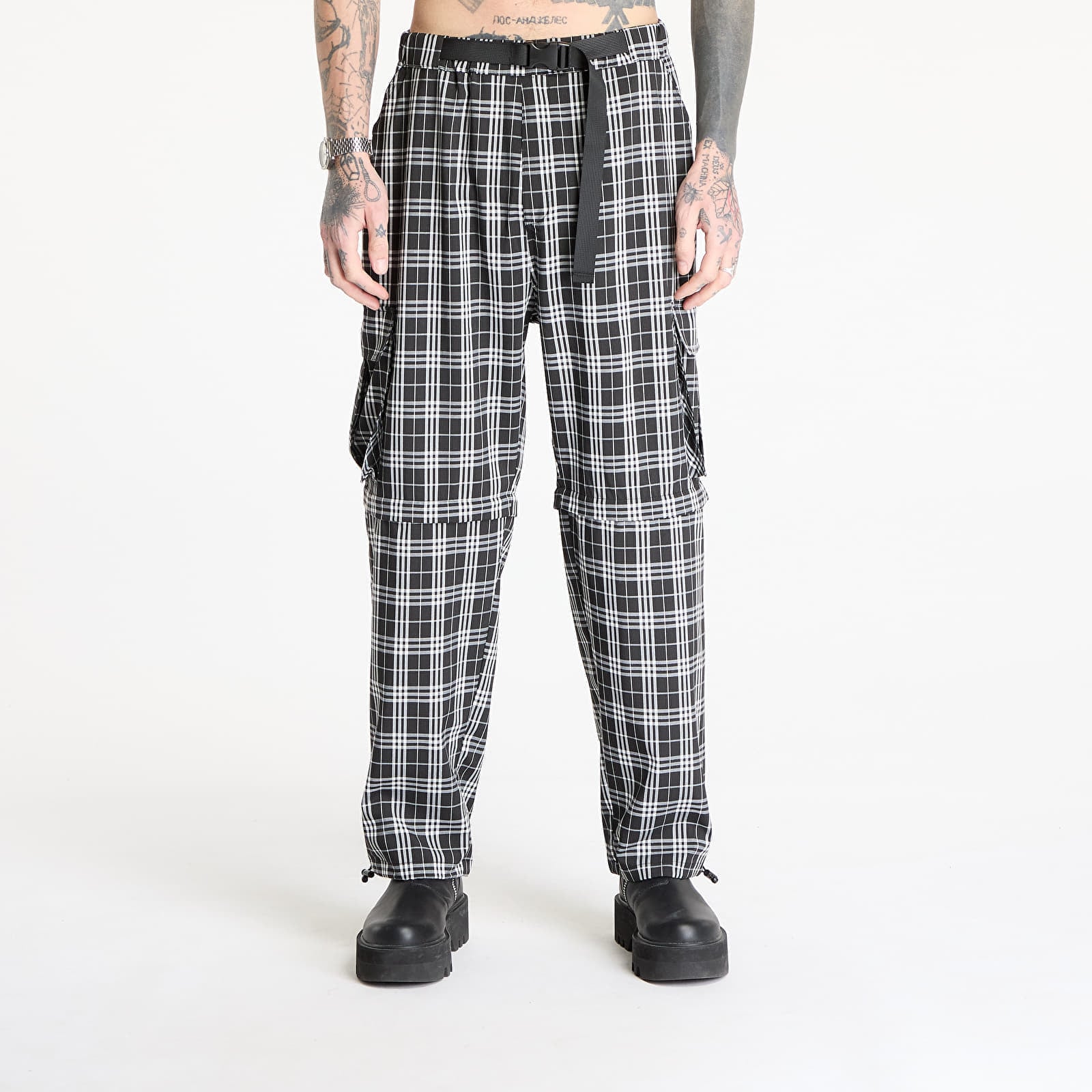 Pants Wasted Paris M Yard Tartan Hunter Black/ White