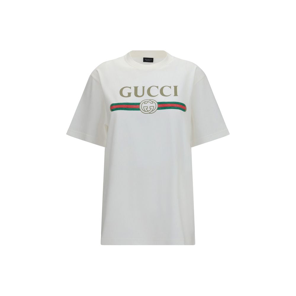 Logo-Embroidered Cotton-Silk T-Shirt — White