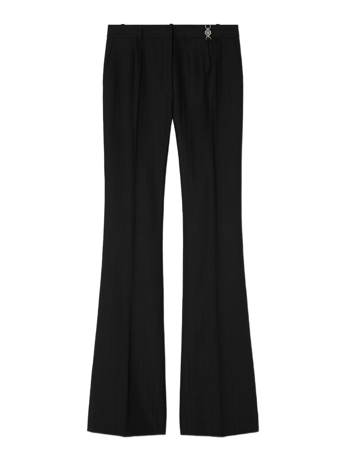 Flared Pinstripe Trousers