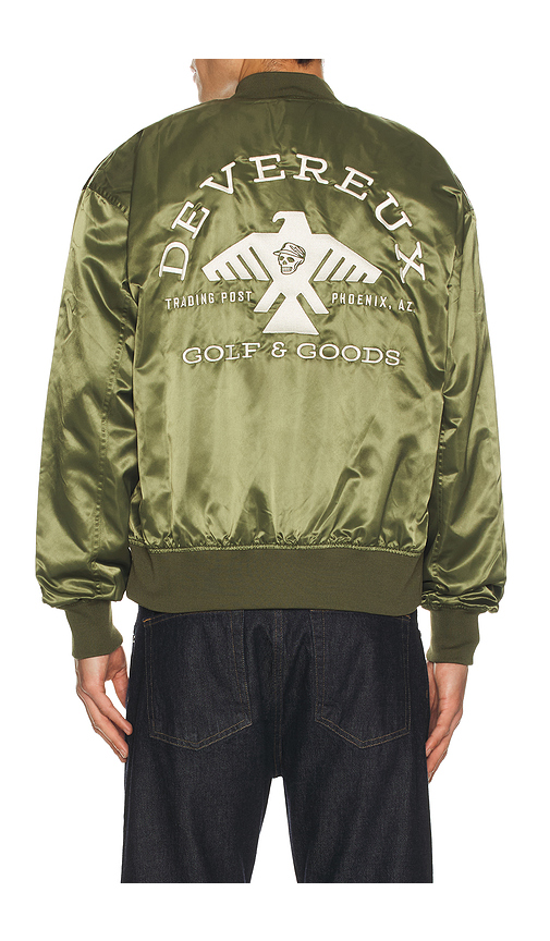 Devereux Golf The Thunderbird Bomber Jacket in Green. - XL/1X also in