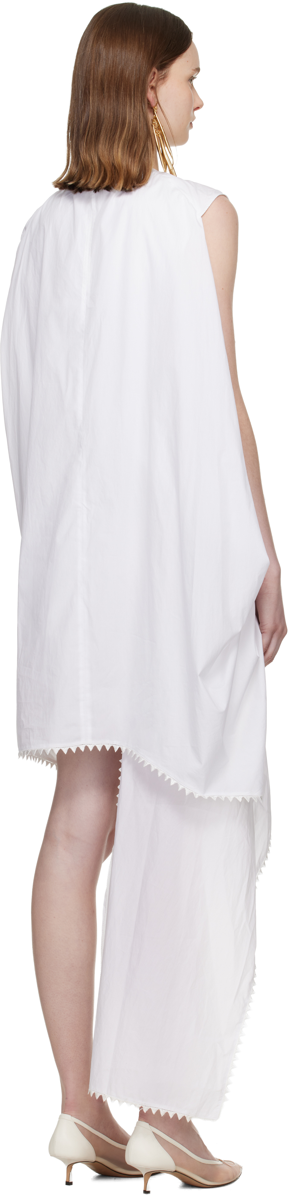 White 'The Traversin' Minidress