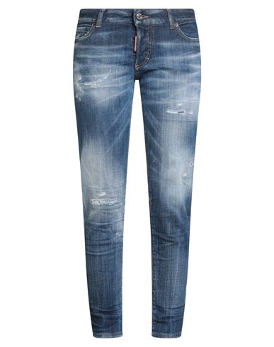 Woman Jeans Blue Size 4 Cotton, Elastane