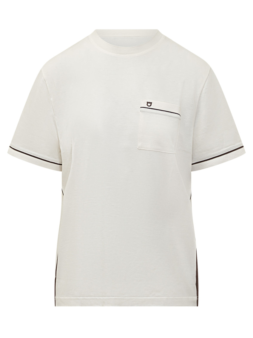 White Solid Crew Neck T-Shirt