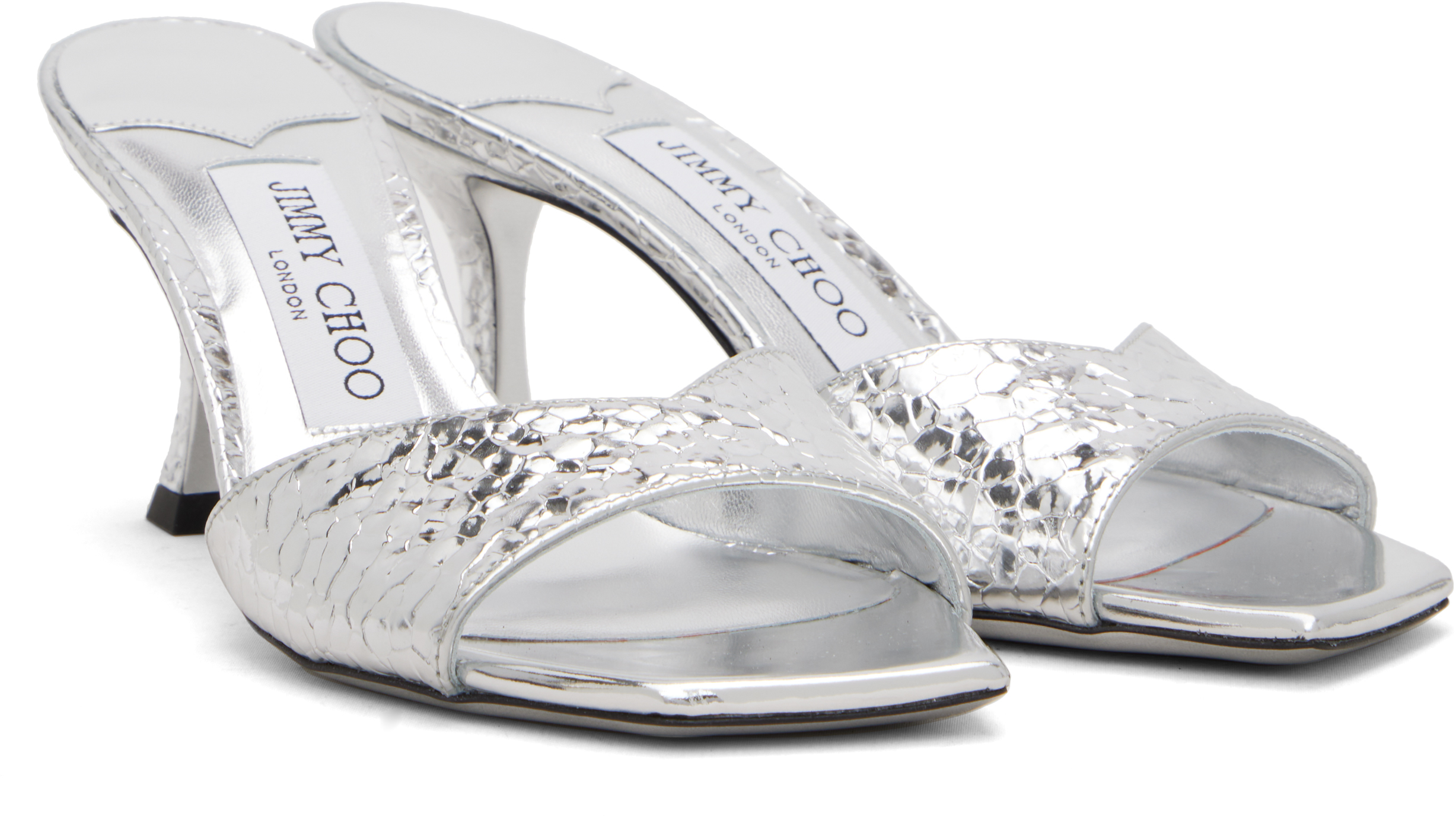 Silver Skye 70 Heeled Sandals