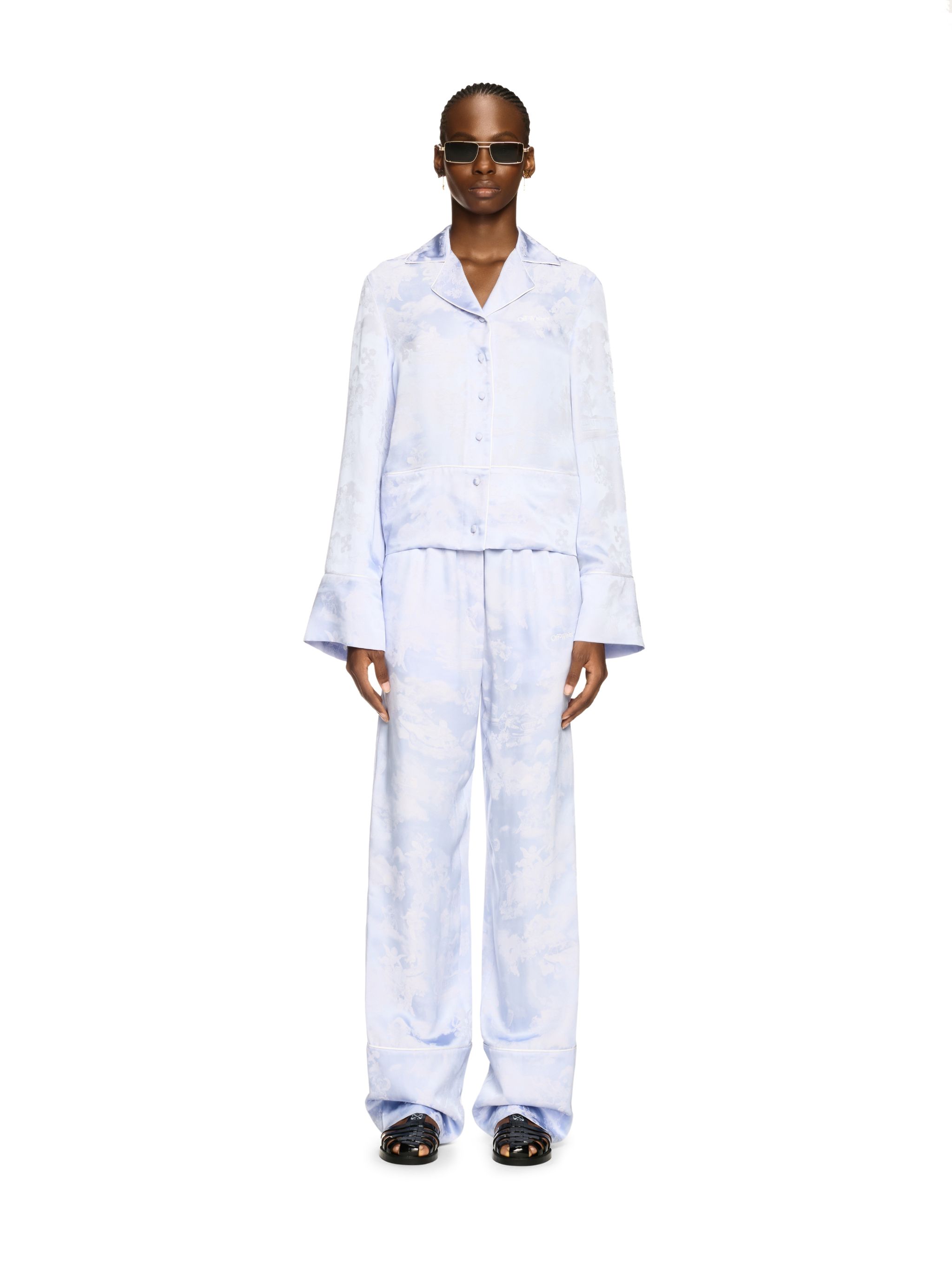 Fresco Jacq Vi Pajama Pants Serenity-whi