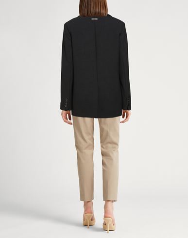 Woman Blazer Charcoal Size 12 Polyester, Viscose, Cotton, Elastane