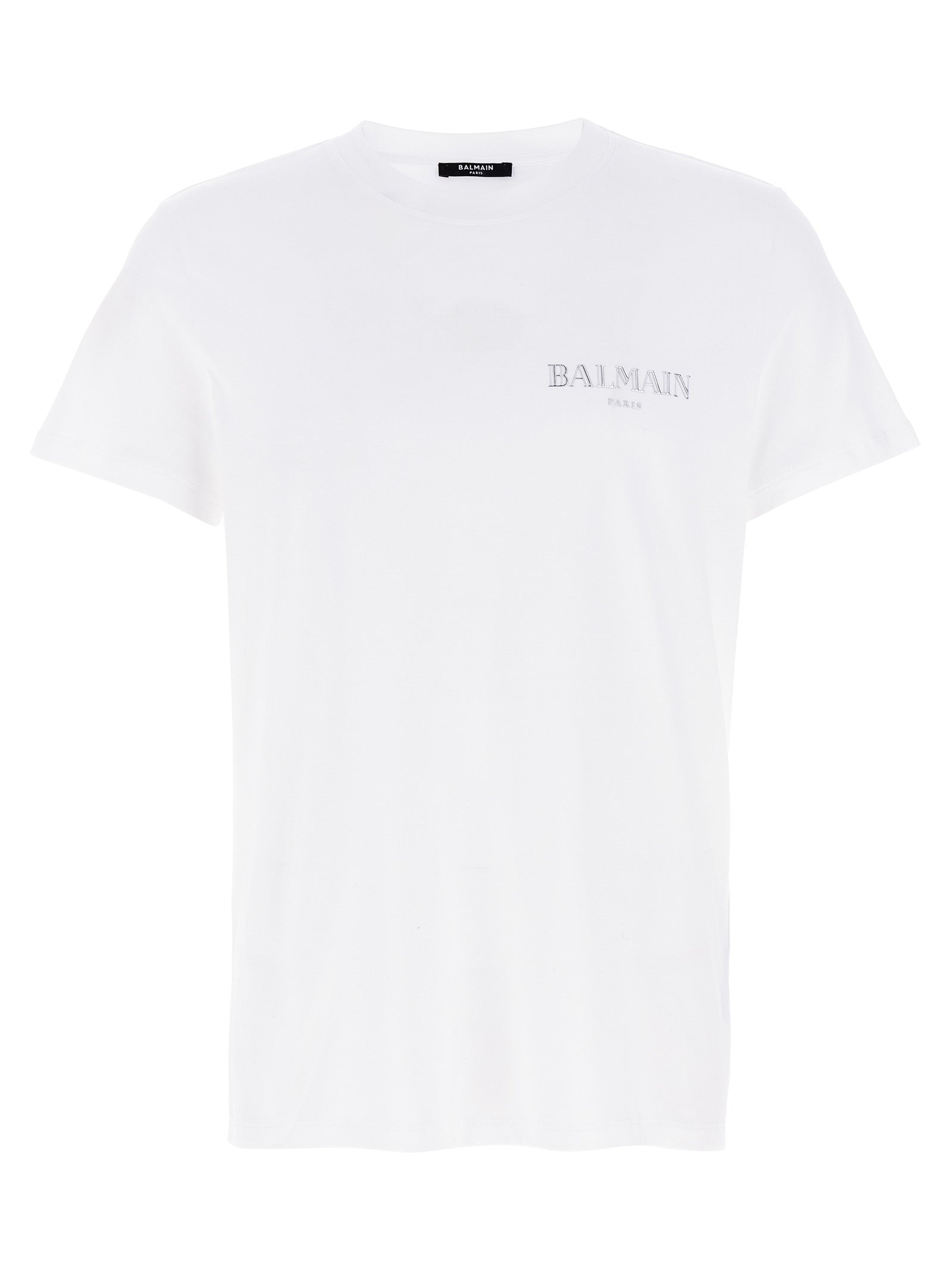 Embossed Logo Organic Cotton T-Shirt — White