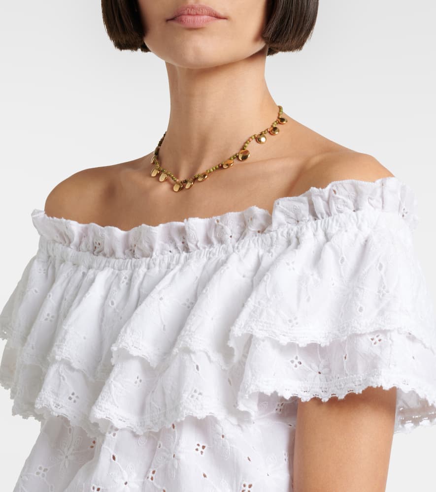 Ruth broderie anglaise cotton crop top