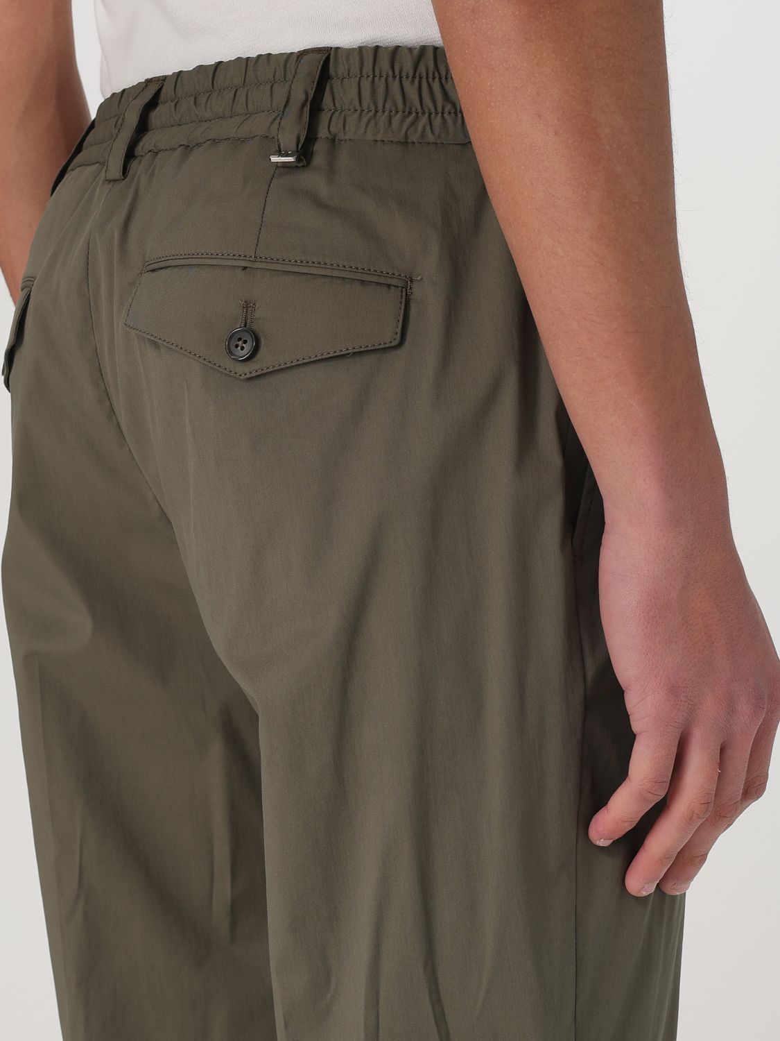 Pants Men color Green