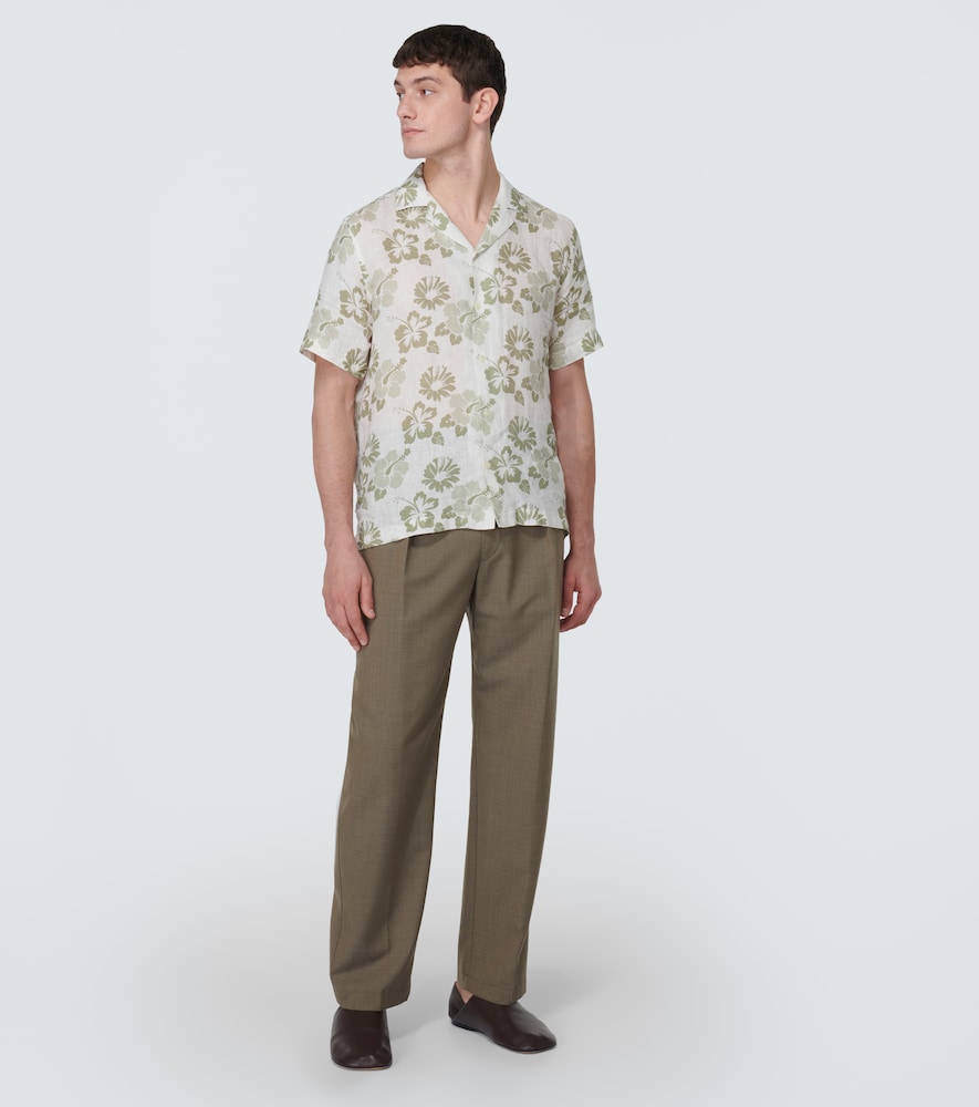 Petala Roberto floral linen shirt